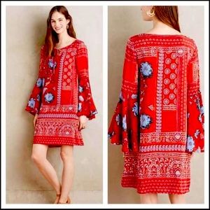 Anthropologie Vanessa Virginia Silk Dress